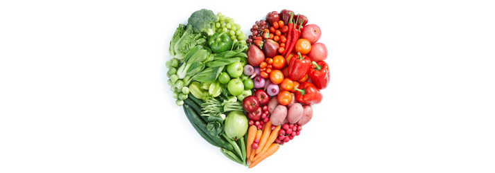 Chiropractic Carmichael CA Healthy Fruits Vegetables Heart Shape