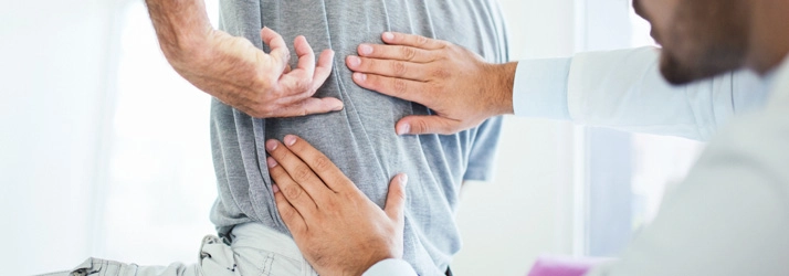 Chiropractic Carmichael CA Back Exam Man